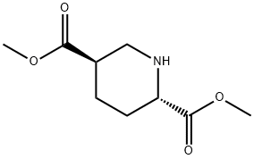 2,5-Piperidinedicarboxylic acid, diMethyl ester, trans- (9CI) Struktur