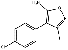 4-(4-Chloro-phenyl)-3-methyl-isoxazol-5-ylamine Struktur