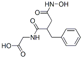 N-(3-hydroxyaminocarbonyl-2-benzyl-1-oxopropyl)glycine Struktur