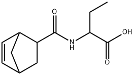 Butanoic  acid,  2-[(bicyclo[2.2.1]hept-5-en-2-ylcarbonyl)amino]- Struktur