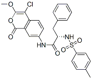 7-((N-tosylphenylalanyl)amino)-4-chloro-3-methoxyisocoumarin Struktur