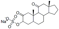 11-KETOETIOCHOLANOLONE SULFATE SODIUM Struktur