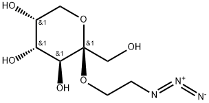 2-AZIDOETHYL-BETA-D-FRUCTOPYRANOSIDE Struktur