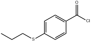 Benzoyl chloride, 4-(propylthio)- (9CI) Struktur