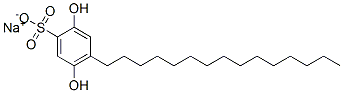 2,5-Dihydroxy-4-pentadecylbenzenesulfonic acid sodium salt Struktur