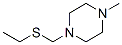 Piperazine, 1-[(ethylthio)methyl]-4-methyl- (6CI) Struktur