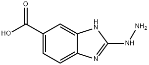 1H-Benzimidazole-5-carboxylicacid,2-hydrazino- Struktur