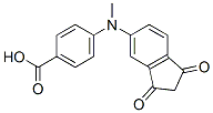 4-[(1,3-dioxoinden-5-yl)methylamino]benzoic acid Struktur