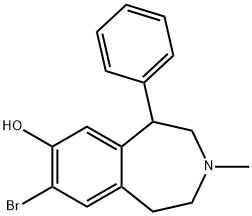 8-BROMO-2,3,4,5-TETRAHYDRO-3-METHYL-5-PHENYL-1H-3-BENZAZEPIN-7-OL HYDROBROMIDE Struktur