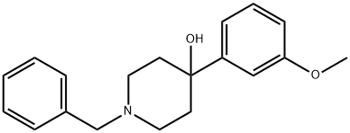 4-Piperidinol, 4-(3-methoxyphenyl)-1-(phenylmethyl)- Struktur