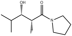 Pyrrolidine, 1-(2-fluoro-3-hydroxy-4-methyl-1-oxopentyl)-, (R*,S*)- (9CI) Struktur