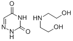 Azauracil diethanolamine salt Struktur