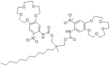 2-DODECYL-2-METHYL-1,3-PROPANEDIYL BIS[N-[5'-NITRO(BENZO-15-CROWN-5)-4'-YL]CARBAMATE] price.