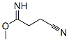 Butanenitrile, 4-imino-4-methoxy- Struktur