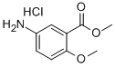 5-AMINO-2-METHOXY-BENZOIC ACID METHYL ESTER HYDROCHLORIDE Struktur