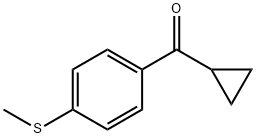 CYCLOPROPYL 4-THIOMETHYLPHENYL KETONE Struktur