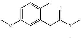 2-(2-IODO-5-METHOXY-PHENYL)-N,N-DIMETHYL-ACETAMIDE Struktur