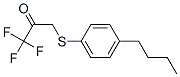 3-(4'-butylphenylthio)-1,1,1-trifluoropropan-2-one Struktur