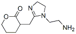 3-[[1-(2-aminoethyl)-4,5-dihydro-1H-imidazol-2-yl]methyl]tetrahydro-2H-pyran-2-one Struktur