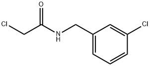 2-CHLORO-N-(3-CHLOROBENZYL)ACETAMIDE Struktur