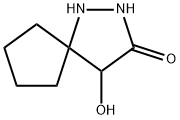 1,2-Diazaspiro[4.4]nonan-3-one,  4-hydroxy- Struktur