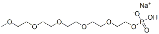 sodium 2,5,8,11,14-pentaoxahexadecan-16-yl hydrogen phosphate Struktur