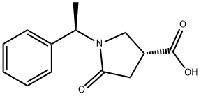 (1'R, 3R)-1-(1'-PHENYLETHYL)-5-OXO-3-PYRROLIDINE CARBOXYLIC ACID Struktur