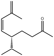 [R-(Z)]-5-isopropyl-8-methylnona-6,8-dien-2-one Struktur