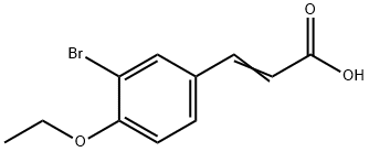 3-BroMo-4-ethoxycinnaMic acid Struktur