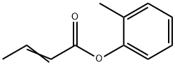 2-Butenoic acid, 2-Methylphenyl ester, (E)- Struktur