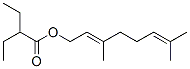 Geranyl-2-ethylbutyrate Struktur