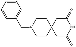 9-BENZYL-3,9-DIAZA-SPIRO[5.5]UNDECANE-2,4-DIONE Struktur