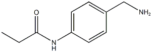 N-[4-(aminomethyl)phenyl]propanamide Struktur