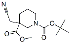 1-Boc-3- (Cyanomethyl)-3-Piperidine carboxylic Acid methyl Ester Struktur