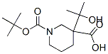 1-Boc-3-(2-hydroxypropan-2-yl)piperidine-3-carboxylic acid Struktur