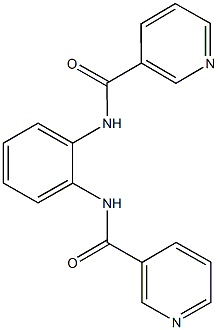 N-{2-[(3-pyridinylcarbonyl)amino]phenyl}nicotinamide Struktur