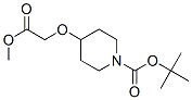 1-Boc- 4-(2-Methoxy-2-Oxoethoxy)Piperidine Struktur