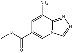 Methyl 8-amino[1,2,4]triazolo[4,3-a]pyridine-6-carboxylate Struktur