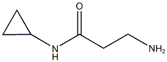 3-amino-N-cyclopropylpropanamide Struktur