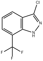 3-Chloro-7-(trifluoromethyl)-1H-indazole Struktur