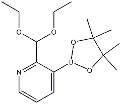 2-(DIETHOXYMETHYL)PYRIDINE-3-BORONIC ACID PINACOL ESTER Struktur