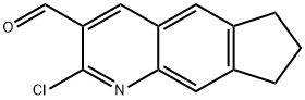 2-Chloro-7,8-dihydro-6H-cyclopenta[g]quinoline-3-carbaldehyde Struktur