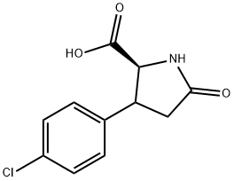 3-(4-Chlorophenyl)-5-oxoproline Struktur