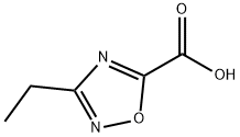 3-ethyl-1,2,4-oxadiazole-5-carboxylic acid Struktur