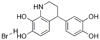 4-(3,4-dihydroxyphenyl)-1,2,3,4-tetrahydroquinoline-7,8-diol hydrobromide Struktur