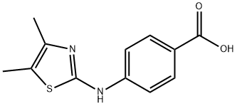 4-(4,5-DIMETHYLTHIAZOL-2-YLAMINO)BENZOIC ACID Struktur