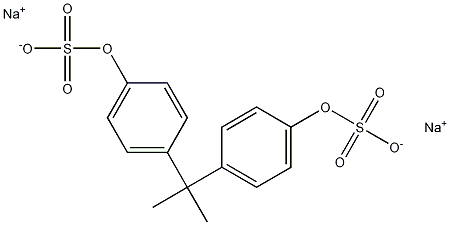 Bisphenol A Bissulfate Disodium Salt Struktur