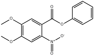 Phenyl4,5-dimethoxy-2-nitrobenzoate Struktur