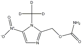 2-(Carbamoyloxymethyl)-1-methyl-d3-5-nitro-imidazole Struktur