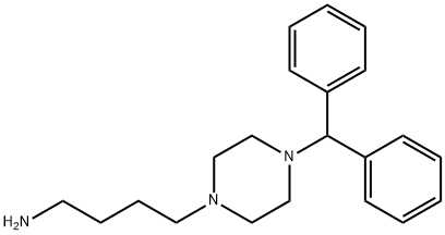 1-(4-Aminobutyl)-4-(diphenylmethyl)piperazine Struktur